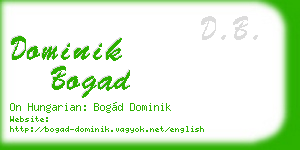 dominik bogad business card